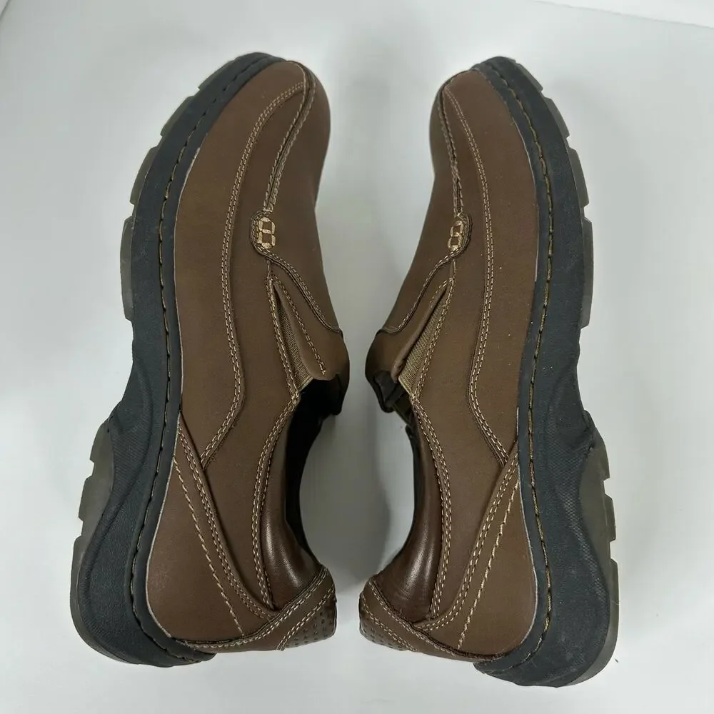Deer Stags Mens size 8.5 Memory Foam Wesley Leather Loafer Brown